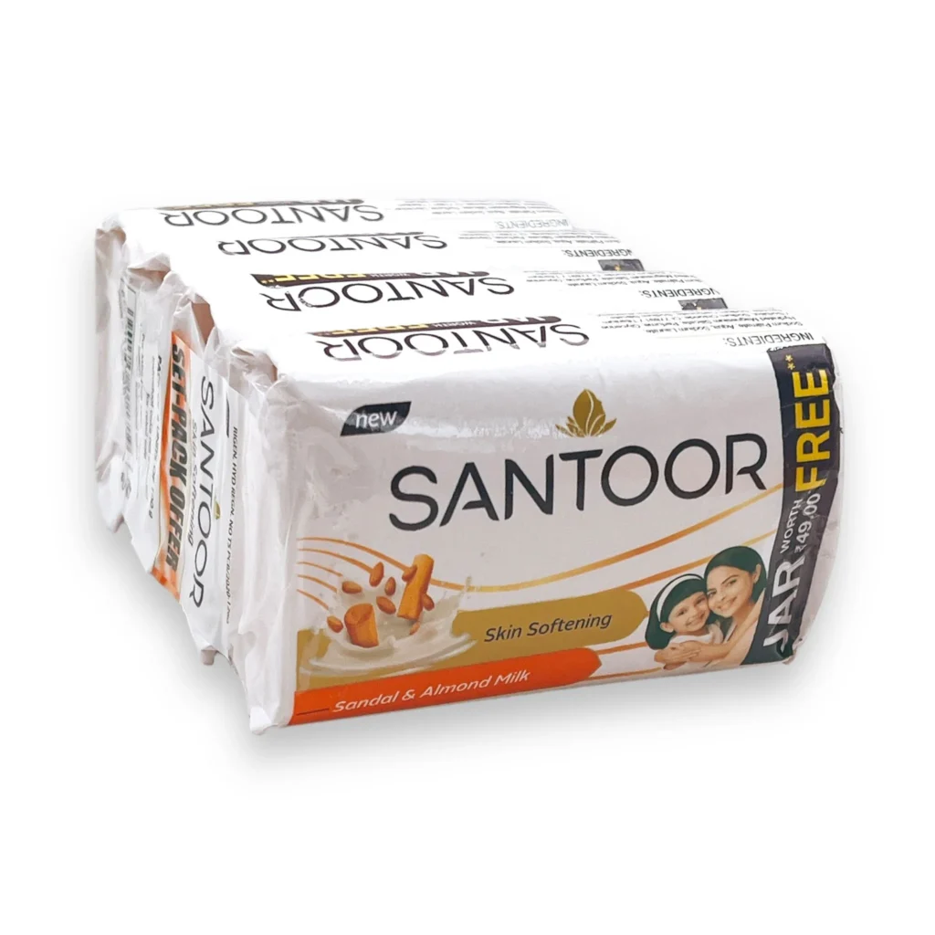 santoor sandal and almond milk 4 in 1